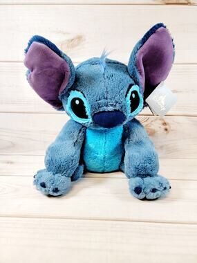 Disney Parks Lilo & Stitch Blue 14" Soft Stuffed Toy Plush Authentic W/ Tags